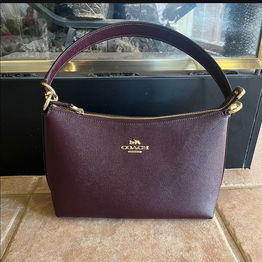 Maroon coach bag